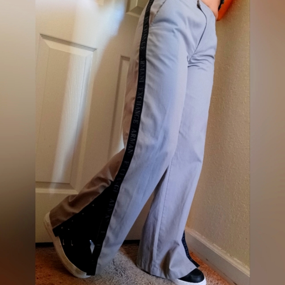Armani exchange Grey low rise pants